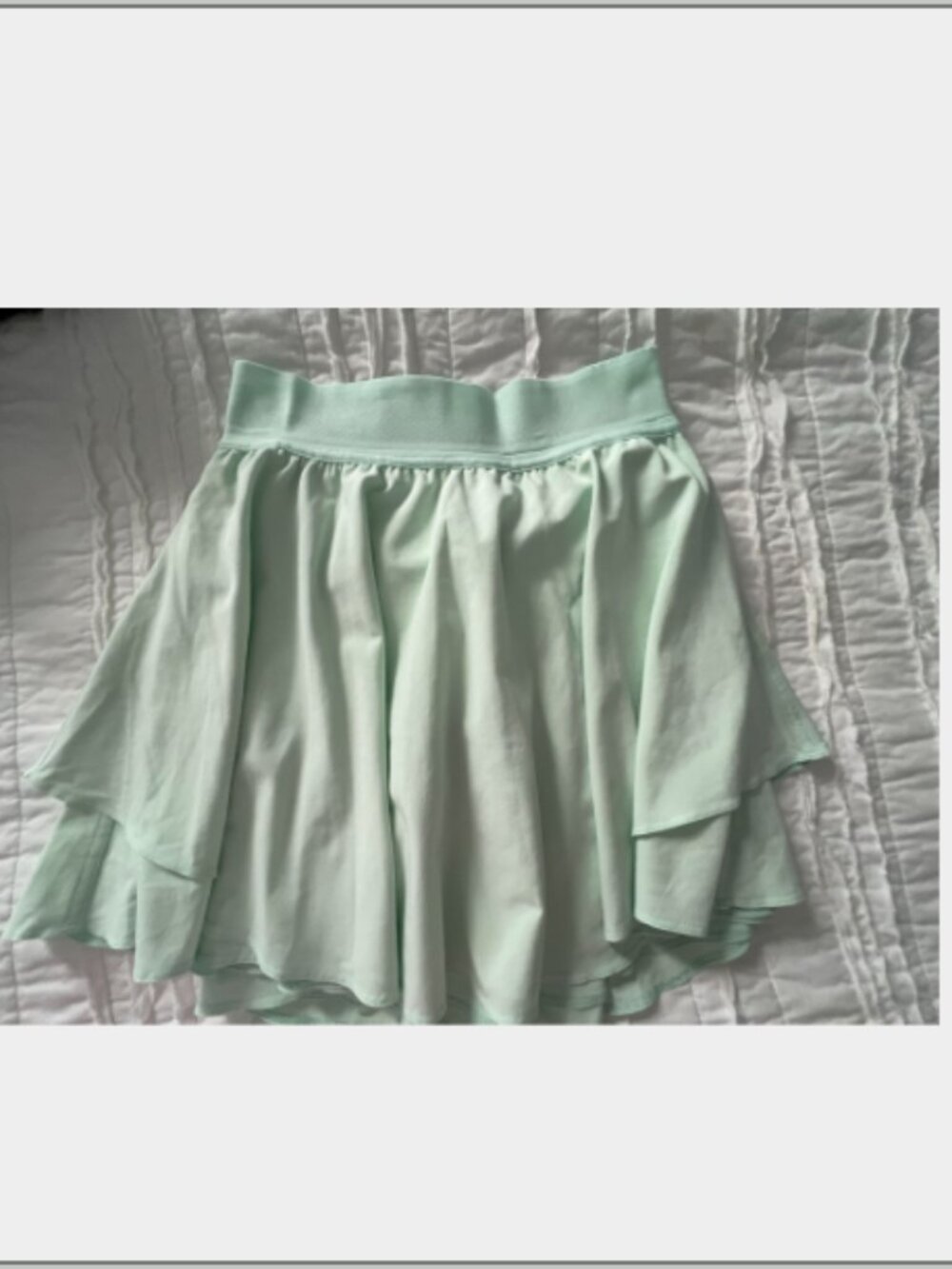 Lululemon Court Rival High-Rise Skirt - Mint Green - Size 2: worn once